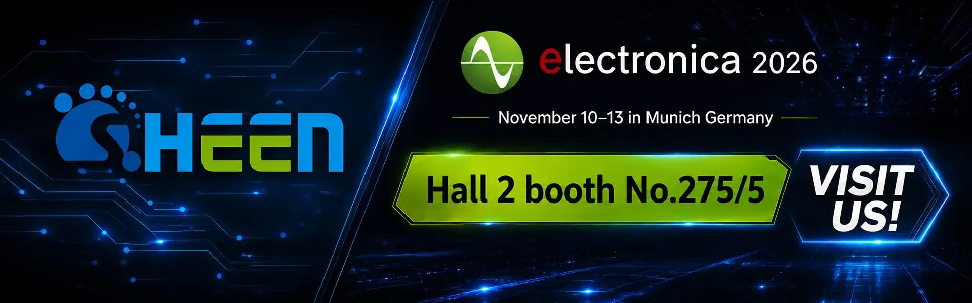 SHEEN Technology electronica 2026 in Munich